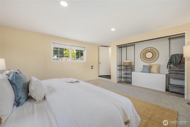 13247 2nd Ave NW, Seattle, WA 98177 - bedroom with carpet flooring and recessed lighting