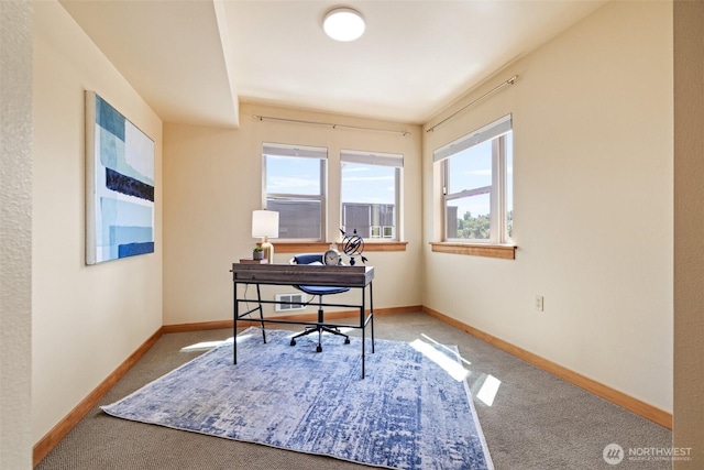 827 Hiawatha Pl S Unit 515, Seattle, WA 98144 - office area featuring carpet and baseboards