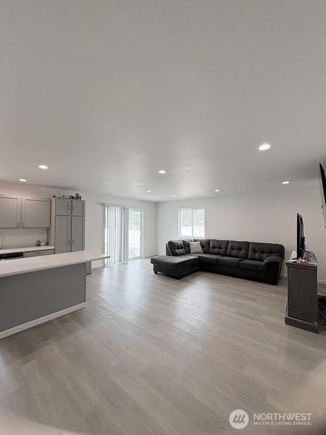 1344 Theo Way, Rock Island, WA 98850 - living room featuring light wood finished floors and recessed lighting
