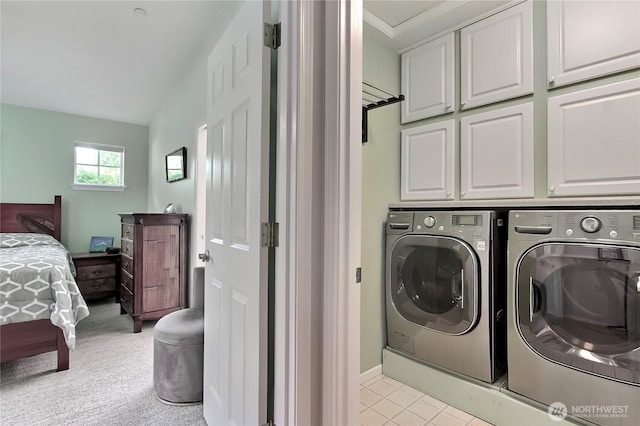 2237 Mcdonald Ave, Dupont, WA 98327 - washroom featuring cabinet space and washer and dryer