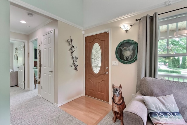 2237 Mcdonald Ave, Dupont, WA 98327 - foyer featuring crown molding and recessed lighting