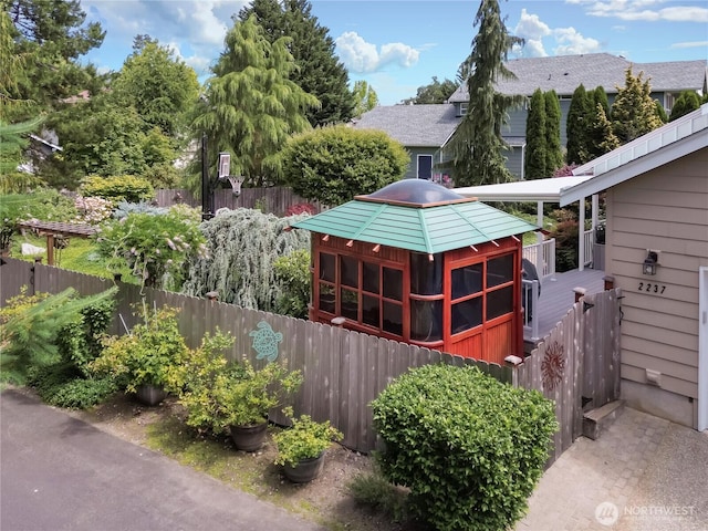 2237 Mcdonald Ave, Dupont, WA 98327 - rear view of property with a deck and a gazebo
