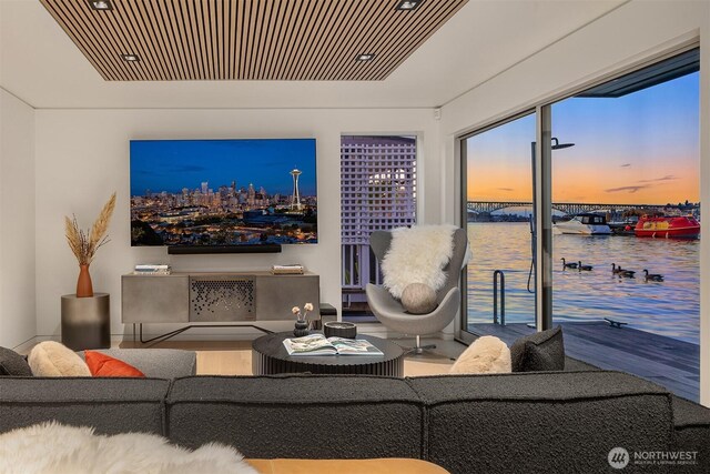 2241 Fairview Ave E Unit B, Seattle, WA 98102 - living room featuring wood finished floors