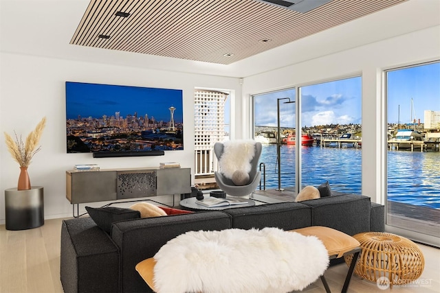 2241 Fairview Ave E Unit B, Seattle, WA 98102 - living room featuring wood finished floors and plenty of natural light