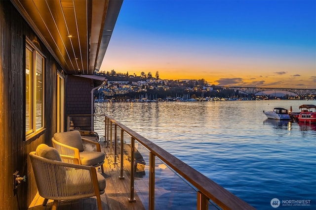 2241 Fairview Ave E Unit B, Seattle, WA 98102 - dock area with a water view and a balcony