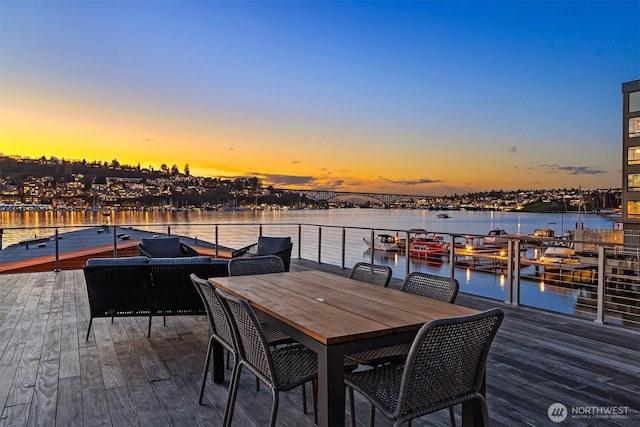 2241 Fairview Ave E Unit B, Seattle, WA 98102 - view of patio / terrace with a water view