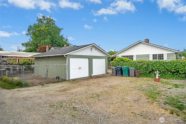 1037 Harding St, Enumclaw, WA 98022 - detached garage with a gate