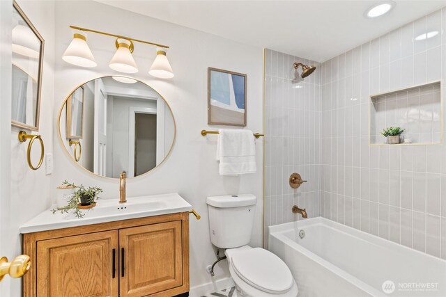 7006 20th Ave NE, Seattle, WA 98115 - bathroom featuring vanity and tub / shower combination