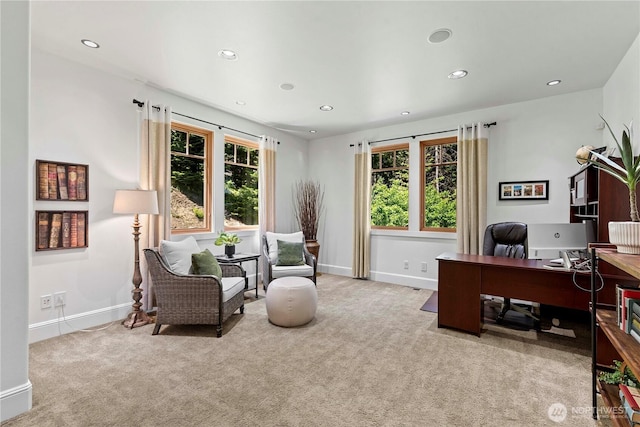 6730 Forest Ridge Dr, Wenatchee, WA 98801 - office with carpet flooring and recessed lighting