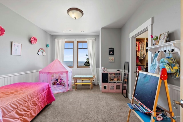 6730 Forest Ridge Dr, Wenatchee, WA 98801 - bedroom with carpet and a wainscoted wall