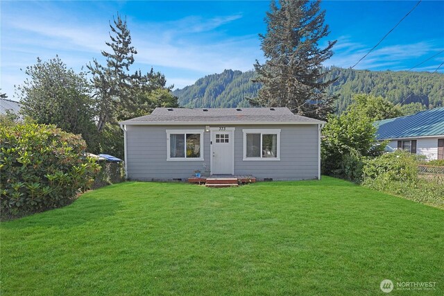 373 Adams Ave, Morton, WA 98356 - rear view of property with crawl space and a mountain view