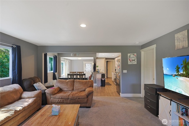 373 Adams Ave, Morton, WA 98356 - living area with light colored carpet and recessed lighting