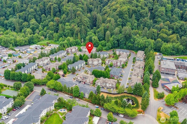15325 SE 155th Pl Unit N-2, Renton, WA 98058 - aerial perspective of suburban area featuring a heavily wooded area