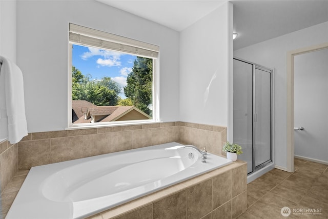 8122 NE 189th Pl, Kenmore, WA 98028 - bathroom with a garden tub and a shower stall
