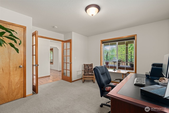 25901 NE 412th Cir, Amboy, WA 98601 - carpeted office space with french doors and baseboards