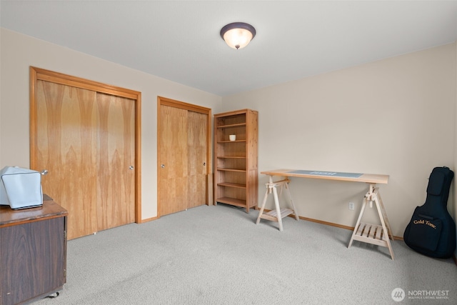 25901 NE 412th Cir, Amboy, WA 98601 - home office with carpet floors and baseboards