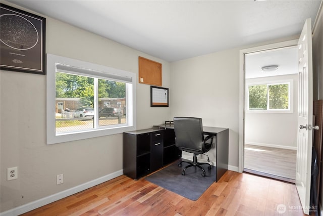 1580 134th Ln, Long Beach, WA 98631 - office space featuring plenty of natural light and light wood finished floors