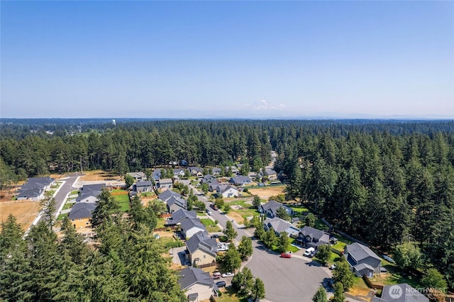 2218 143rd Street Ct S, Spanaway, WA 98387 - aerial view of property's location featuring a heavily wooded area and nearby suburban area
