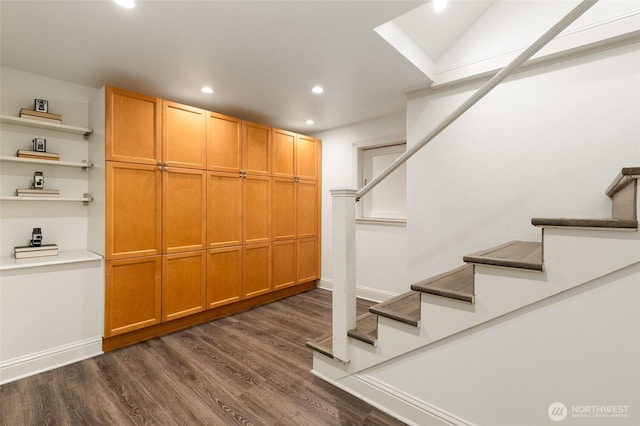 817 E Shelby St, Seattle, WA 98102 - stairway with recessed lighting and wood finished floors