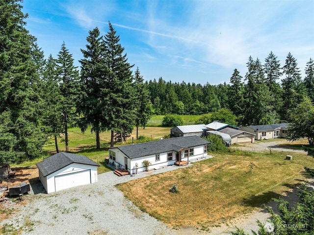 32205 71st Ave S, Roy, WA 98580 - view from above of property with a heavily wooded area