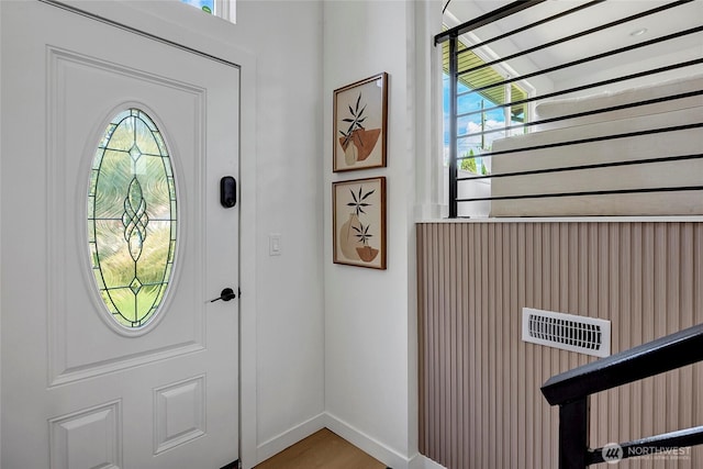 320 178th Pl SW, Bothell, WA 98012 - entryway featuring healthy amount of natural light, stairs, and wood finished floors