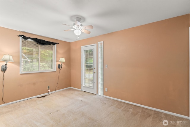 9390 NE Wardwell Rd, Bainbridge Island, WA 98110 - unfurnished room with ceiling fan and carpet