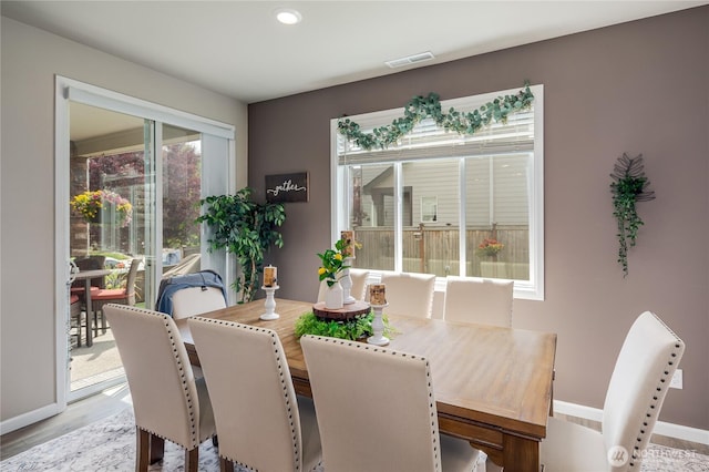 1448 101st Ave SE, Lake Stevens, WA 98258 - dining room featuring light wood-type flooring and recessed lighting