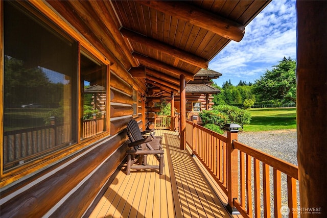 3130 S Bay Vista Dr, Sedro Woolley, WA 98284 - view of wooden deck