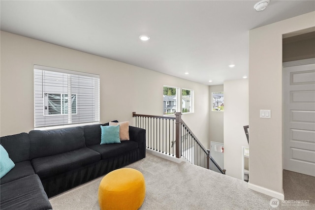 25613 204th Pl SE, Covington, WA 98042 - living area featuring carpet and recessed lighting