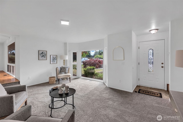 18256 45th Ave S, Seatac, WA 98188 - living room featuring carpet flooring and baseboards
