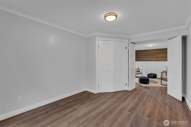 10656 SE 287th St, Auburn, WA 98092 - unfurnished living room with wood finished floors and crown molding