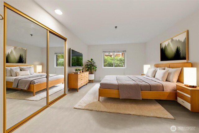 17424 NE 88th Pl Unit B24, Redmond, WA 98052 - bedroom featuring a closet and recessed lighting