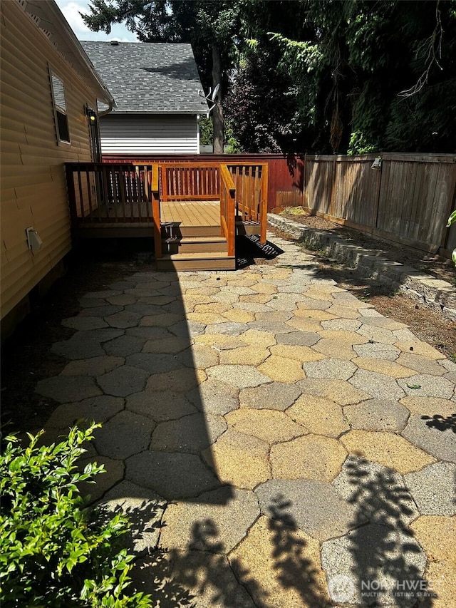 2011 85th Street Ct E, Tacoma, WA 98445 - view of patio / terrace with a deck