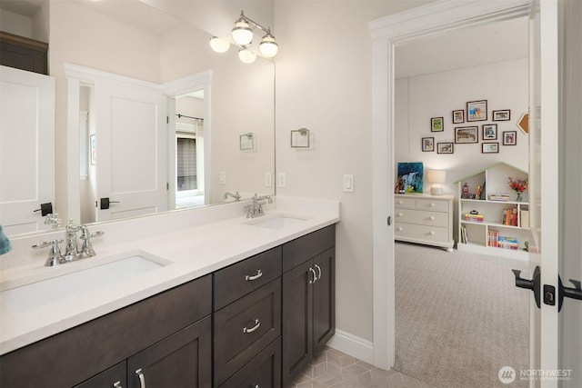 11050 SE 30th St, Bellevue, WA 98004 - full bath featuring double vanity and baseboards