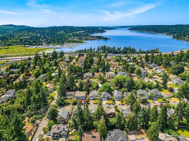 11050 SE 30th St, Bellevue, WA 98004 - aerial view of property's location with a nearby body of water and nearby suburban area