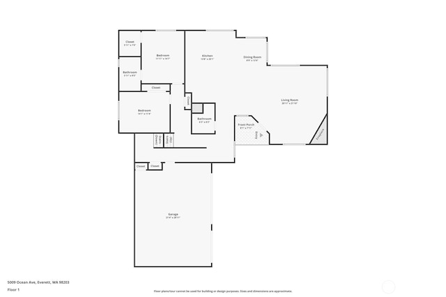 5009 Ocean Ave, Everett, WA 98203 - view of home floor plan