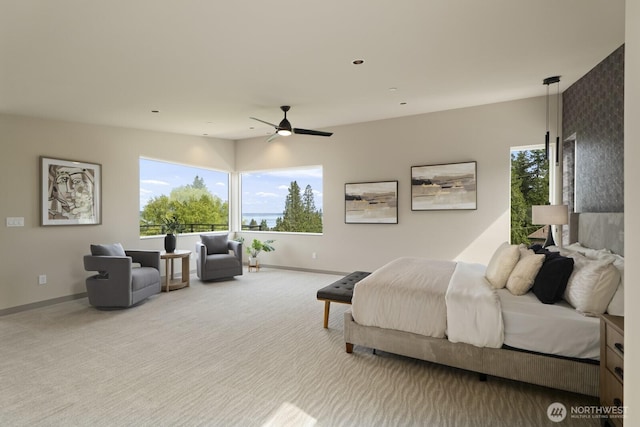 5009 Ocean Ave, Everett, WA 98203 - bedroom with carpet and a ceiling fan