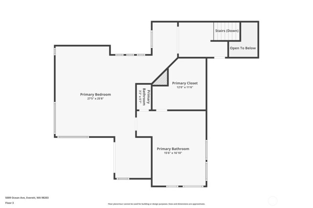 5009 Ocean Ave, Everett, WA 98203 - view of room layout