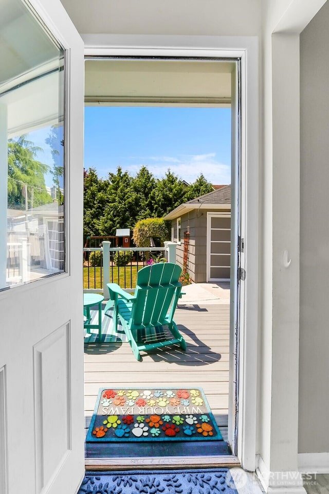 11729 Phinney Ave N, Seattle, WA 98133 - doorway to outside with baseboards