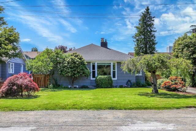11729 Phinney Ave N, Seattle, WA 98133 - view of front of home featuring a shingled roof and a chimney