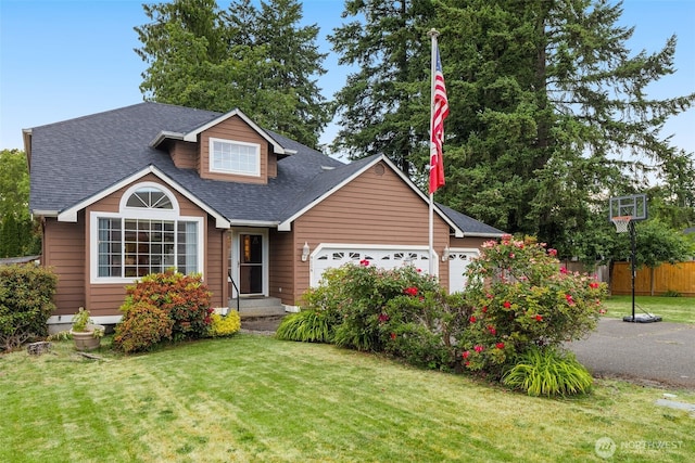 9114 80th Ave SW, Lakewood, WA 98498 - view of front of house featuring a garage and a shingled roof