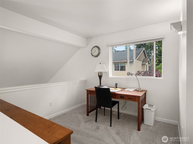 9114 80th Ave SW, Lakewood, WA 98498 - office area featuring baseboards and light colored carpet