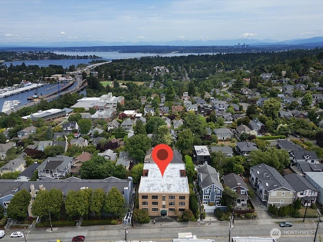 2328 10th Ave E Unit 102, Seattle, WA 98102 - aerial perspective of suburban area with a large body of water