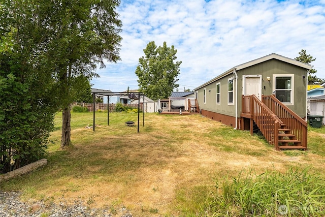 7543 Wooldridge Dr, Blaine, WA 98230 - view of yard featuring a storage unit