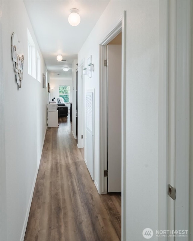 7543 Wooldridge Dr, Blaine, WA 98230 - corridor with wood finished floors and baseboards
