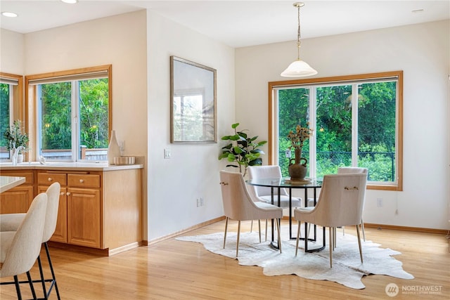 1912 243rd Pl SE, Bothell, WA 98021 - dining area featuring plenty of natural light, light wood-type flooring, and recessed lighting