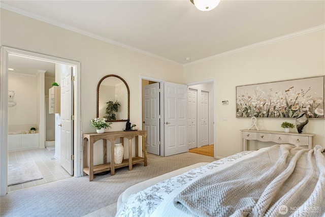 1912 243rd Pl SE, Bothell, WA 98021 - carpeted bedroom with crown molding and connected bathroom