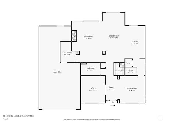 8316 230th Street Ct E, Graham, WA 98338 - view of home floor plan