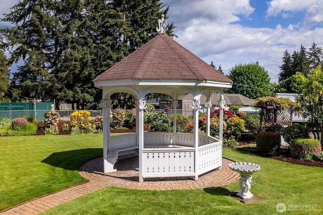 9802 124th St E, Puyallup, WA 98373 - view of yard with a gazebo