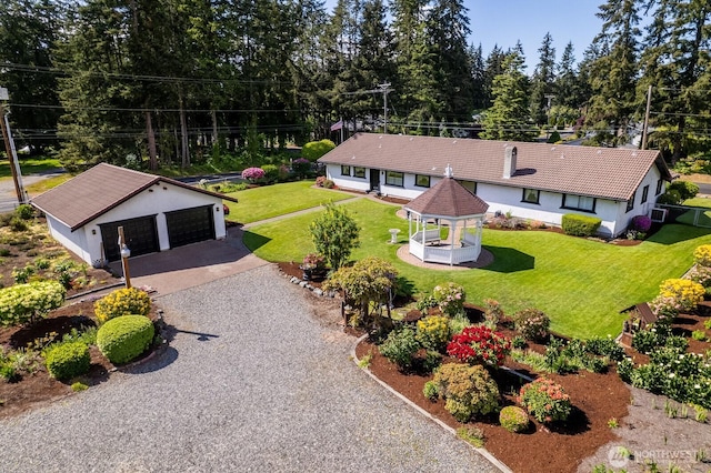 9802 124th St E, Puyallup, WA 98373 - aerial view of property and surrounding area